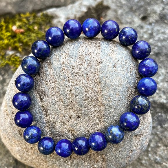 Artisan Jewelry - Lapis Crystal Gemstone Bracelet Handmade